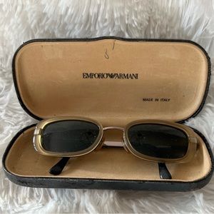 Vintage Giorgio Armani sunglasses with branded lenses. Excellent condition.